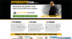 Desktop Screenshot of hyperdrivecrm.com