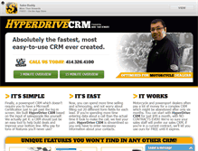 Tablet Screenshot of hyperdrivecrm.com